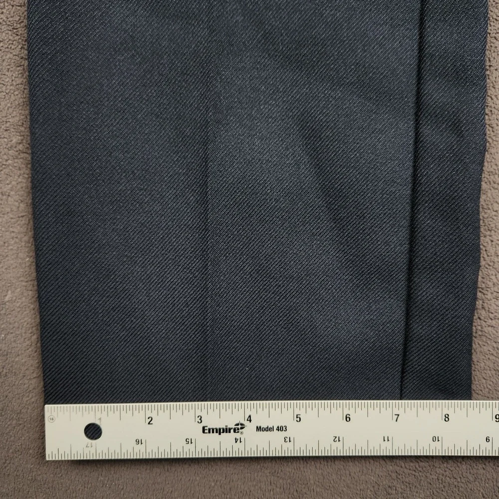 Vintage Levis 517 Sta-Prest Pants Mens 33x32 Navy Blue Dacron Polyester 90s USA